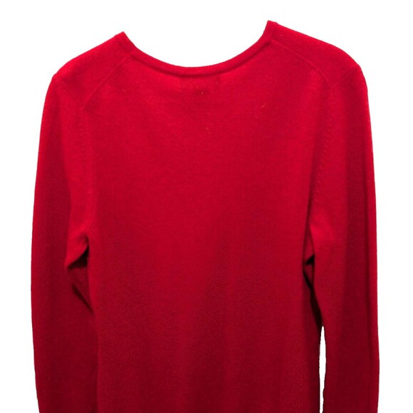 Charter Club Cashmere Luxury Sweater Medium Red 40" Bust Pullover Nice - Picture 9 of 9